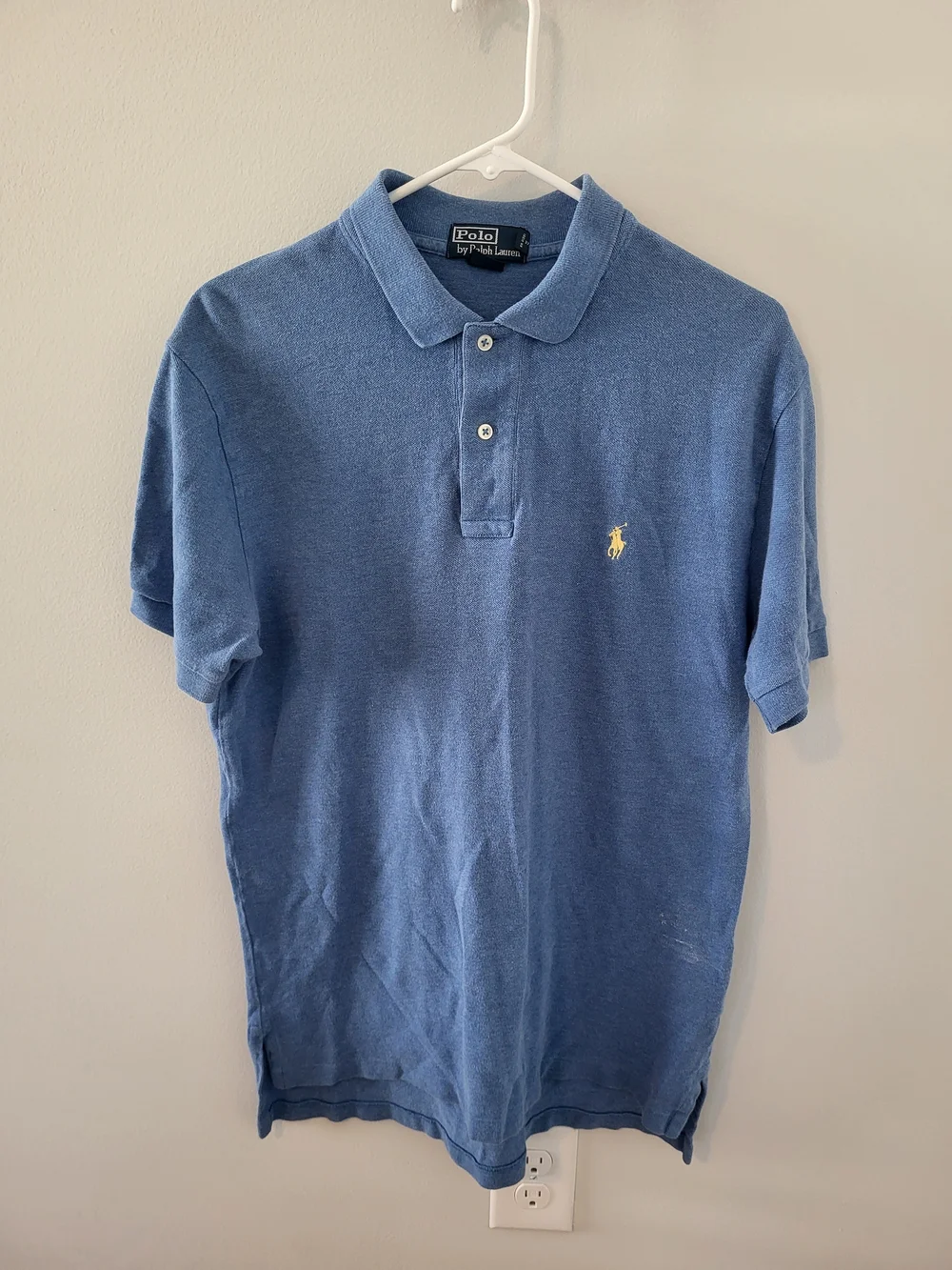 Ralph Lauren Vintage Blue Polo with Yellow Pony